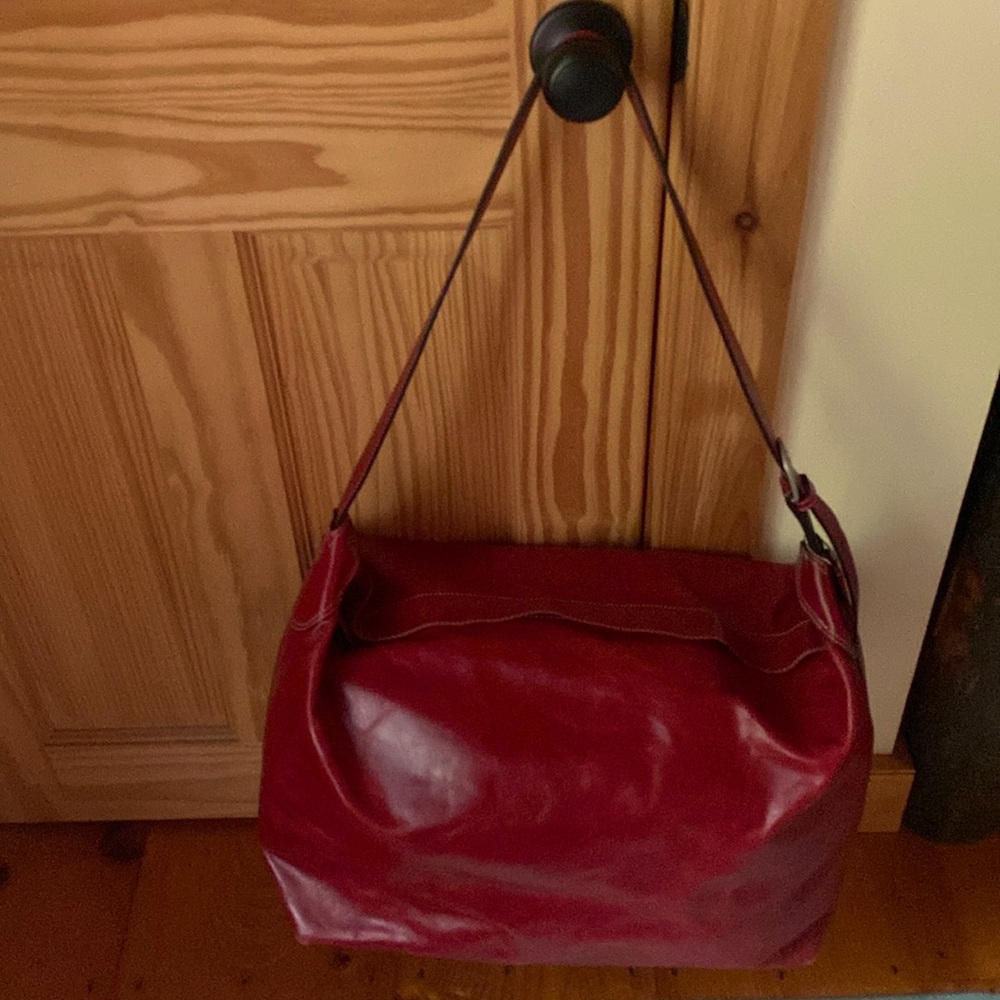 Genuine leather Vintage J Jill overnight bag